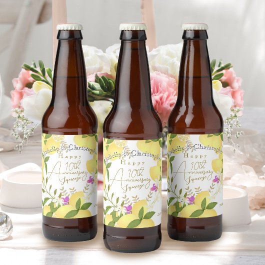Zitronenquetsche  bierflaschenetikett
