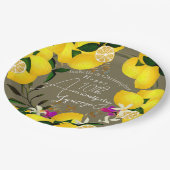 Zitronenquetsche  pappteller (Schrägansicht)