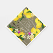 Zitronenquetsche Serviette (Ecke)