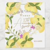 Zitronenquetsche  weinetikett (Einzelnes Label)