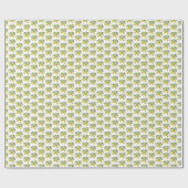 Zitronenrebe Grüne Blatt Zitrusfrucht Geschenkpapi Geschenkpapier (Flach)