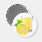 Zitronensaft Magnet (Vorderseite/Rückseite)