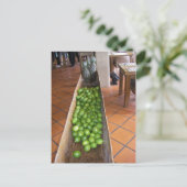 Zitronensaft oder Ananas? Postkarte (Stehend Vorderseite)