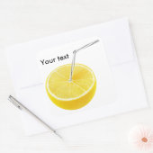 Zitronensaft Quadratischer Aufkleber (Umschlag)