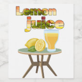 Zitronensaft Weinetikett (Einzelnes Label)