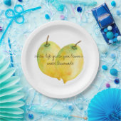 Zitronensatz Pappteller (Party)