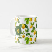 Zitronenschalenmuster Kaffeetasse (Vorderseite Links)