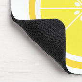 Zitronenscheibe Gelb Mousepad (Ecke)