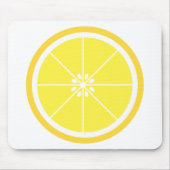 Zitronenscheibe Gelb Mousepad (Vorne)