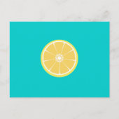 Zitronenscheibe Postkarte (Vorderseite)
