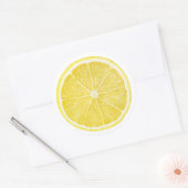 Zitronenscheibe Runder Aufkleber (Umschlag)