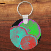 Zitronenscheibe Schlüsselanhänger (Vorderseite)