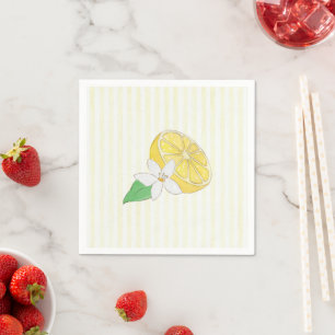 Zitronenscheibe Sommer-Picknick-Party-Papier-Tisch Serviette