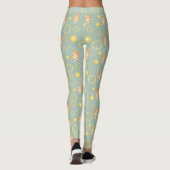Zitronenscheibe und Katzenmuster Leggings (Rückseite)
