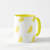 Zitronenscheiben-Muster-Tasse Tasse (VorderseiteRechts)
