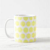 Zitronensorbet-Polka-Punkte Kaffeetasse (Links)
