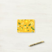 Zitronensorte 7 post-it klebezettel (Auf Schreibtisch)