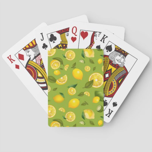 Zitronensorte 8 spielkarten (Rückseite)