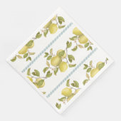 Zitronentanz-Papier-Servietten Serviette (Ecke)
