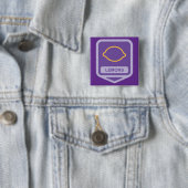 Zitronenumriss Lila und Gelbe Frucht Button (Beispiel)