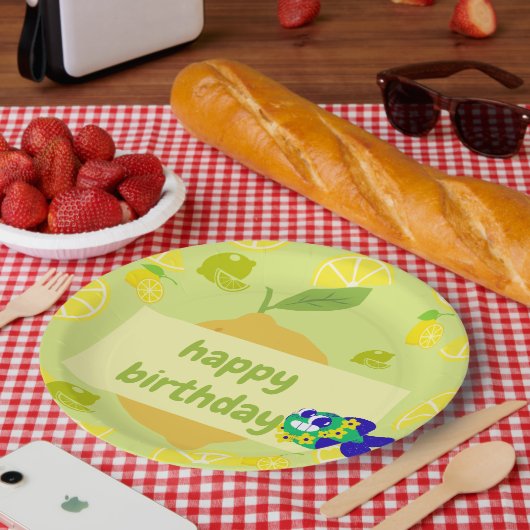 Zitronenvibes pappteller (Picknick)