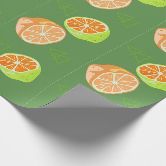 Zitronenwackelpapier Geschenkpapier (Ecke)