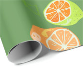 Zitronenwackelpapier Geschenkpapier (Rolleneckpunkt)