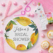 Zitronenzepapierplatte Pappteller (Party)