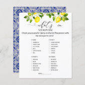 Zitronenzweig und blaues Mosaik Was ist in Ihrer H (Vorne/Hinten)