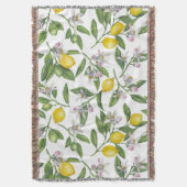 Zitronenzweige mit Blüten und weißen Früchten Decke (Vorderseite Vertikal)