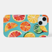 Zitrus-Ausbruch iPhone 15 Hülle (Rückseite (Horizontal))