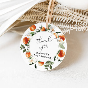 Zitrus-Babyshower-Geschenk-Anhänger Geschenkanhänger