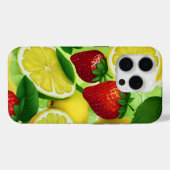 Zitrus-Beeren-Frisch Case-Mate iPhone Hülle (Rückseite (Horizontal))
