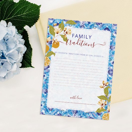Zitrus Blau Gelb Zitrone Amalfi-Küste Baby Shower Einladung