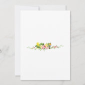 Zitrus Blumen Hochzeitsdusche Einladung (Rückseite)