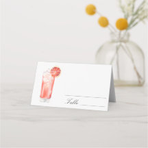 Zitrus-Cocktail - Hochzeitsplatzkarten