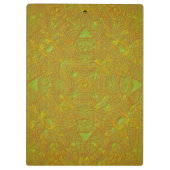 Zitrus-Damask-Mandala-Ordner Klemmbrett (Rückseite)