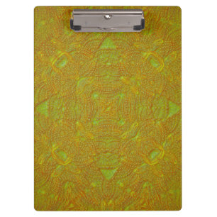 Zitrus-Damask-Mandala-Ordner Klemmbrett