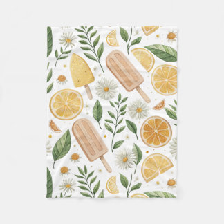 Zitrus-Eis am Stiel & Florales Fleece-Decke Fleecedecke