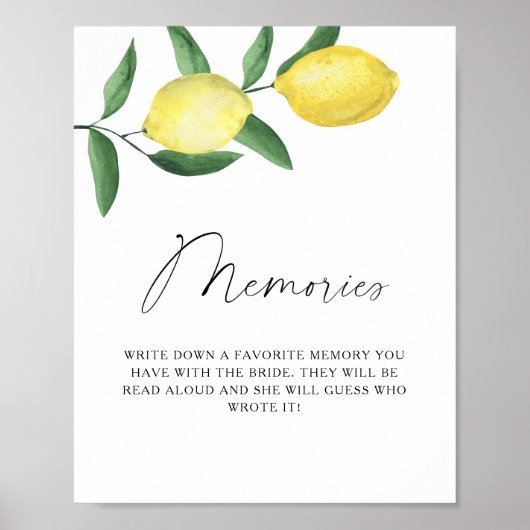 Zitrus - Erinnerungen mit der Braut Poster (Vorne)