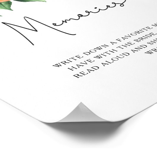 Zitrus - Erinnerungen mit der Braut Poster (Ecke)