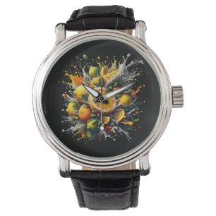 Zitrus Explosion Armbanduhr