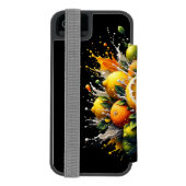 Zitrus-Explosion Incipio iPhone Geldbeutel-Hülle (Folio Rückseite)