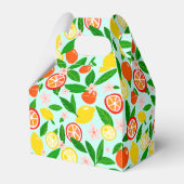 Zitrus-Feier Zitronen Orangen Brautdusche Geschenkschachtel (Vorderseite)