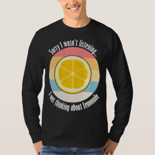 Zitrus Fruit Lemon Ironischer Zitat über Lem denke T-Shirt