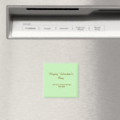 Zitrus grün braun frohen Valentinstag einfach Magnet (In Situ (Geschirrspüler))