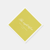 Zitrus Hochzeitsprobeessen-Napkins Serviette (Ecke)