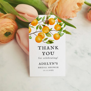 Zitrus-Junggesellinnenabschied-Orangen-Frucht-Gast Geschenkanhänger