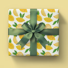 Zitrus Lemon Fruchtmuster Tissue Geschenkpapier Set