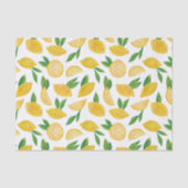 Zitrus Lemon Fruchtmuster Tissue Seidenpapier (Vorderseite)